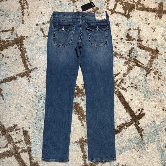 NWT True Religion Mens Geno Relaxed Slim Jeans Size 34 Y2K - Picture 1 of 4